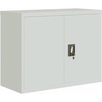 Berkfield Home File Cabinet Light Grey 90x40x70 cm Steel | Size: 90 x 40 x 70 cm