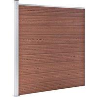 Berkfield Home Garden Fence WPC 175x186 cm Brown