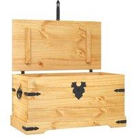 Berkfield Home Storage Chest Mexican Pine Corona Range 91x49.5x47 cm in Tan