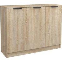 Berkfield Home Sideboard Sonoma Oak 90.5x30x70 cm Engineered Wood in Light Tan
