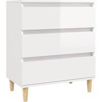 Berkfield Home Sideboard High Gloss White 60x35x70 cm Engineered Wood | Size: 60 x 35 x 70 cm