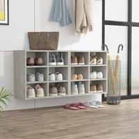 Berkfield Home Shoe Cabinets 2 pcs Concrete Grey 52.5x30x50 cm