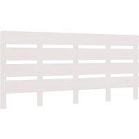 Berkfield Home Headboard White 180x3x80 cm Solid Wood Pine | Size: 180 x 3 x 80 cm