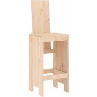 Berkfield Home Beautiful Bar Stools 2 pcs 40x42x120 cm Solid Wood Pine in Natural | Size: 40 x 42 x 120 cm