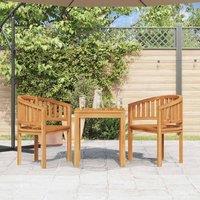Berkfield Home Stunning Banana Chair Solid Teak Wood in Brown