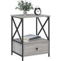 Berkfield Home Durable Bedside Tables 2 pcs Grey Sonoma 50x41x65 cm Engineered Wood | Size: 50 x 41 x 65 cm