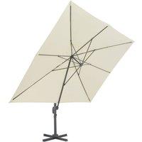 Berkfield Home Elegant Cantilever Umbrella with Aluminium Pole 400x300 cm Sand in Beige