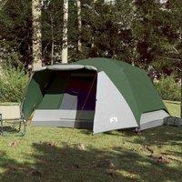 Berkfield Home Modern Camping Tent with Porch 4-Person Green Waterproof