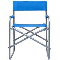 Berkfield Home Comfortable Director's Chairs 2 pcs Steel Blue