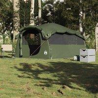 Berkfield Home Modern Family Tent Tunnel 6-Person Olive Green Waterproof
