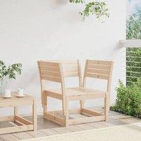 Berkfield Home Beautiful Garden Chair Solid Wood Pine in Natural