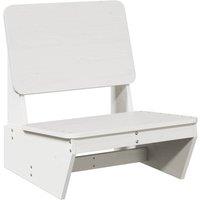 Berkfield Home Beautiful Garden Chairs 2 pcs White 60x64x70.5 cm Solid Wood Pine
