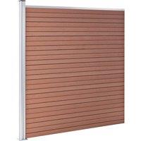 Berkfield Home Durable Garden Fence WPC 175x186 cm Brown