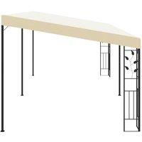 Berkfield Home Durable Wall-mounted Gazebo 6x3x2.5 m Cream in Beige