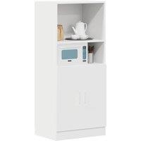 Berkfield Home Kitchen Cabinet White 57x41.5x131.5 cm Engineered Wood