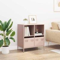 Berkfield Home Sideboard Pink 68x39x73.5 cm Cold-rolled Steel