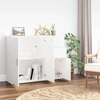 Berkfield Home Sideboard White 91x29.5x75 cm Engineered Wood