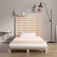 Berkfield Home Wall Headboard 126x3x91.5 cm Solid Wood Pine in Light Sand
