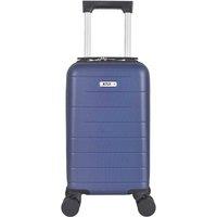 Public Dealz Underseat Lightweight 4 Wheeled Cabin Bag in Blue
