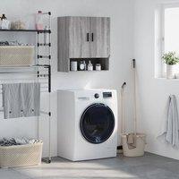 Berkfield Home Wall Cabinet Grey Sonoma 60x31x70 cm Engineered Wood | Size: 60 x 31 x 70 cm