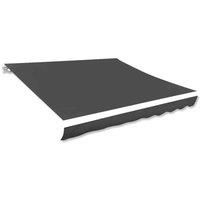 Berkfield Home Awning Top Sunshade Canvas Anthracite 600x300 cm in Black