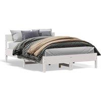 Berkfield Home Bed Frame without Mattress White 160x200 cm Solid Wood Pine
