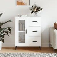 Berkfield Home Sideboard High Gloss White 69.5x34x90 cm Engineered Wood
