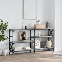 Berkfield Home Console Table Grey Sonoma 150x29x76.5 cm Engineered Wood