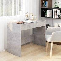 Berkfield Home Desk Concrete Grey 101x50x76.5 cm Engineered Wood
