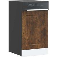 Berkfield Home Dishwasher Panel Porto Smoked Oak 45x1, 5x67 cm Engineered Wood in Brown
