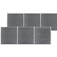 Berkfield Home Garden Fence WPC 1045x186 cm Grey