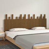 Berkfield Home Wall Headboard Honey Brown 204x3x80 cm Solid Wood Pine | Size: 204 x 3 x 80 cm