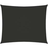 Berkfield Home Sunshade Sail Oxford Fabric Rectangular 5x6 m Anthracite in Black