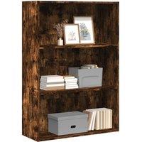 Berkfield Home Bookcase Smoked Oak 80x30x114 cm Engineered Wood in Brown | Size: 80 x 30 x 114 cm