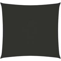 Berkfield Home Sunshade Sail Oxford Fabric Square 5x5 m Anthracite in Black