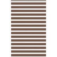 Berkfield Home Zebra Blind Brown 140x230 cm Fabric Width 135.9 cm Polyester