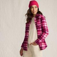 Lands' End Women's Anyweather Fleece Overshirt in Magenta | Size: 16-18
