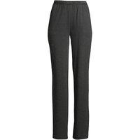 Lands' End Women's Plus Straight Leg Sport Knit Trousers in Charcoal | Size: 3XL