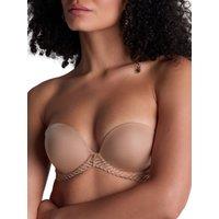 Aubade Women's Sheer Emotion Moulded Strapless Bra in Nude | Size: 36A