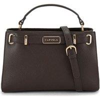 Carvela Women's 'Violet Belted Midi' Bag in Dark Brown