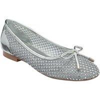 Lotus Women's 'Americas' Flat Ballerina Shoes in Silver | Size: 5