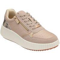 Lotus Women's 'Paige' Zip-Up Trainers in Natural | Size: 7
