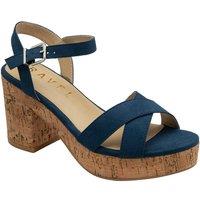 Ravel Women's Blue Microfibre 'Ghent' Open-Toe Sandals | Size: 8