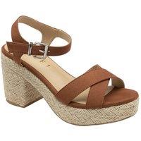 Ravel Women's 'Marston' Open-Toe Block-Heel Sandals in Tan | Size: 8