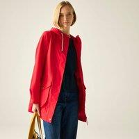 Regatta Women's Norana Hooded Waterproof Jacket in Red | Size: 14