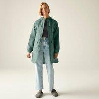 Regatta Women's Brindel Hooded Pack-It Waterproof Jacket in Teal | Size: 20