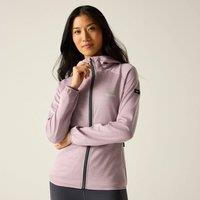 Regatta Women's Ferna Marl Full Zip Hooded Stretch Midlayer in Pale Lilac | Size: 10