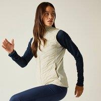 Dare 2b Women's Air Lite Water Repellent Quilted Gilet in Natural White | Size: 14