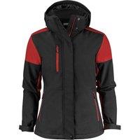 Printer Women's Padded Soft Shell Jacket in Black | Size: XS
