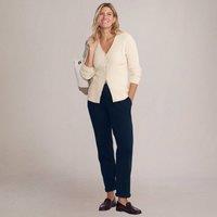 Lands' End Women's Petite Straight Leg Sport Knit Trousers in Dark Navy | Size: 8